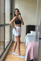 Sample falda blanca XS look 38