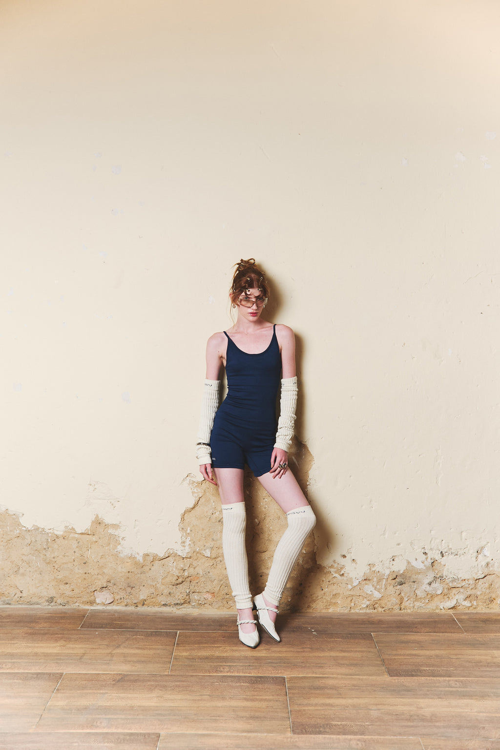 enterizo deportivo de mujer seamless azul oscuro 