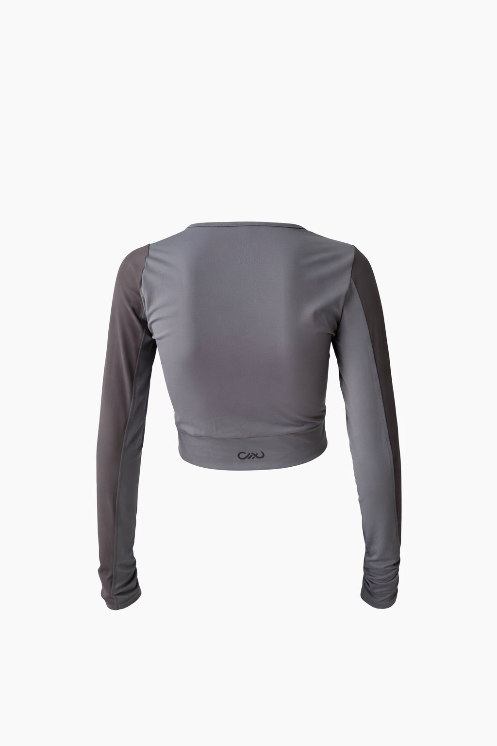 Sample top manga larga gris  #10 talla M