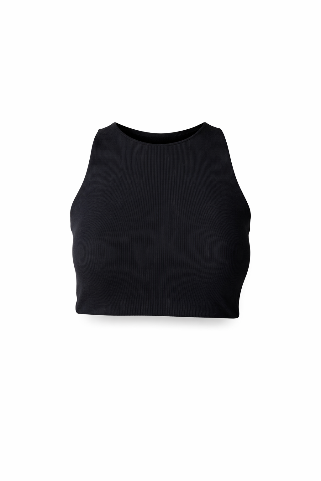 Sample top negro acanalado  # 15 talla S