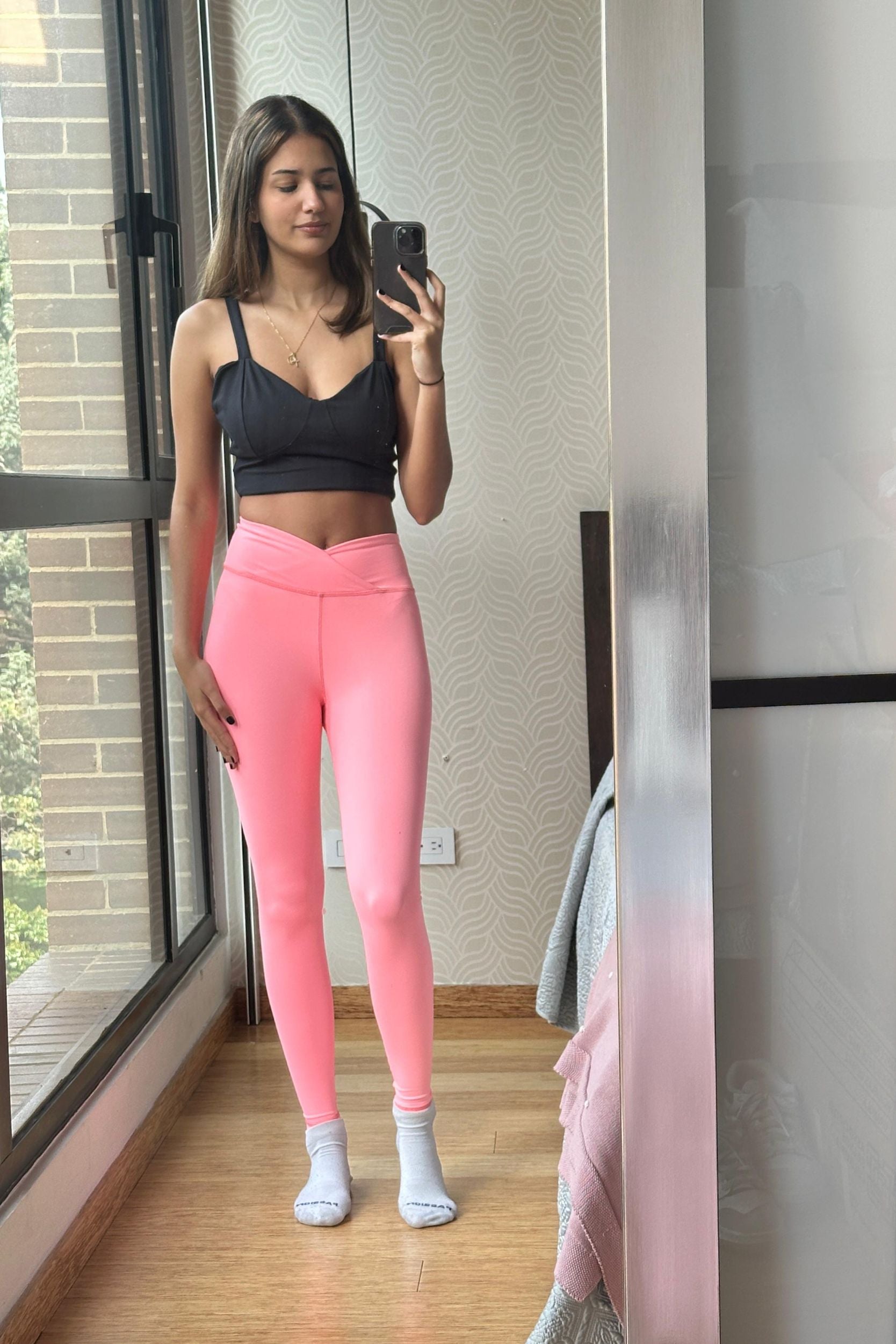 Sample top negro talla L / look 1