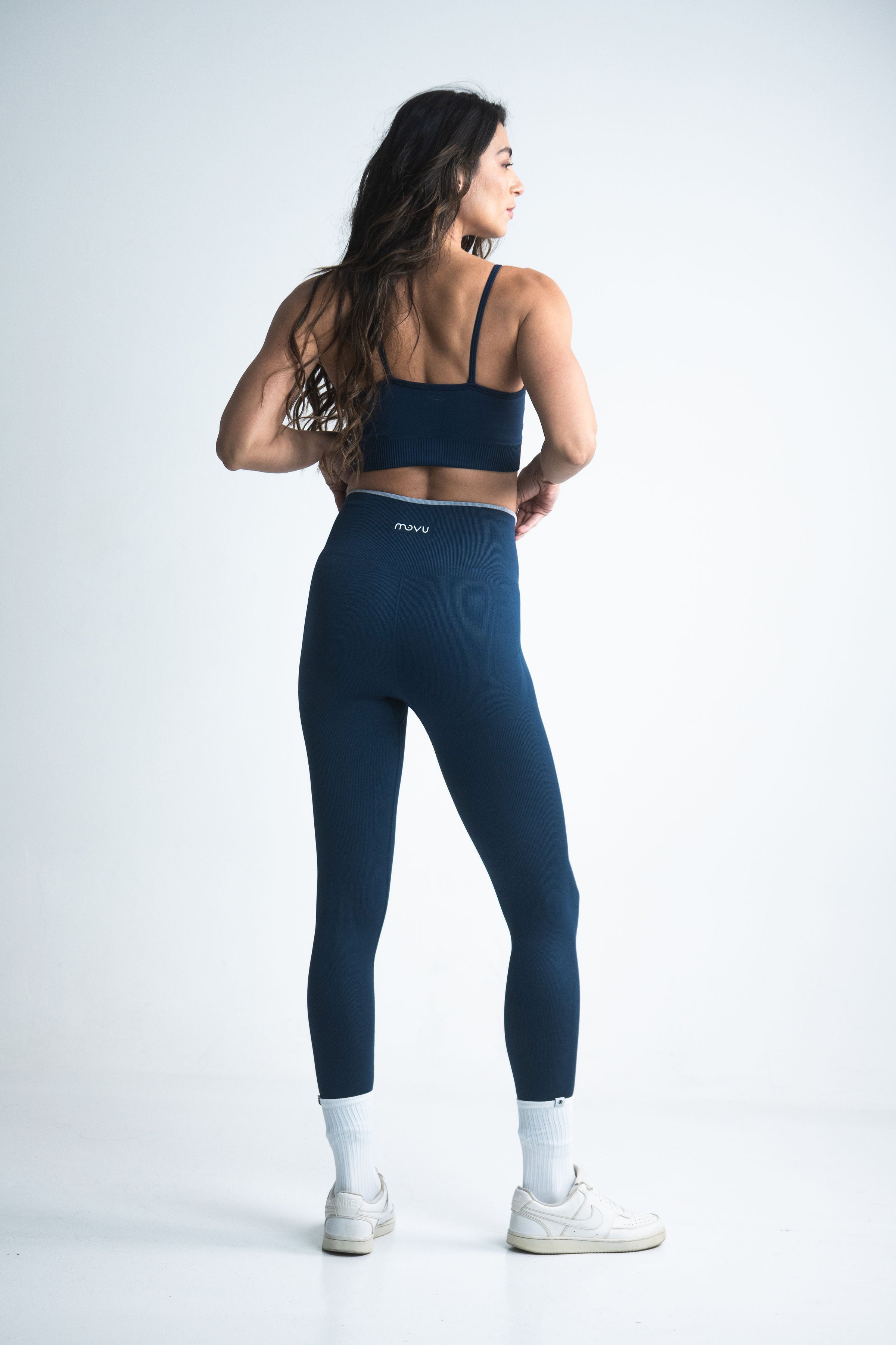 legging mujer azul