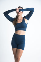 mangas deportiva azul