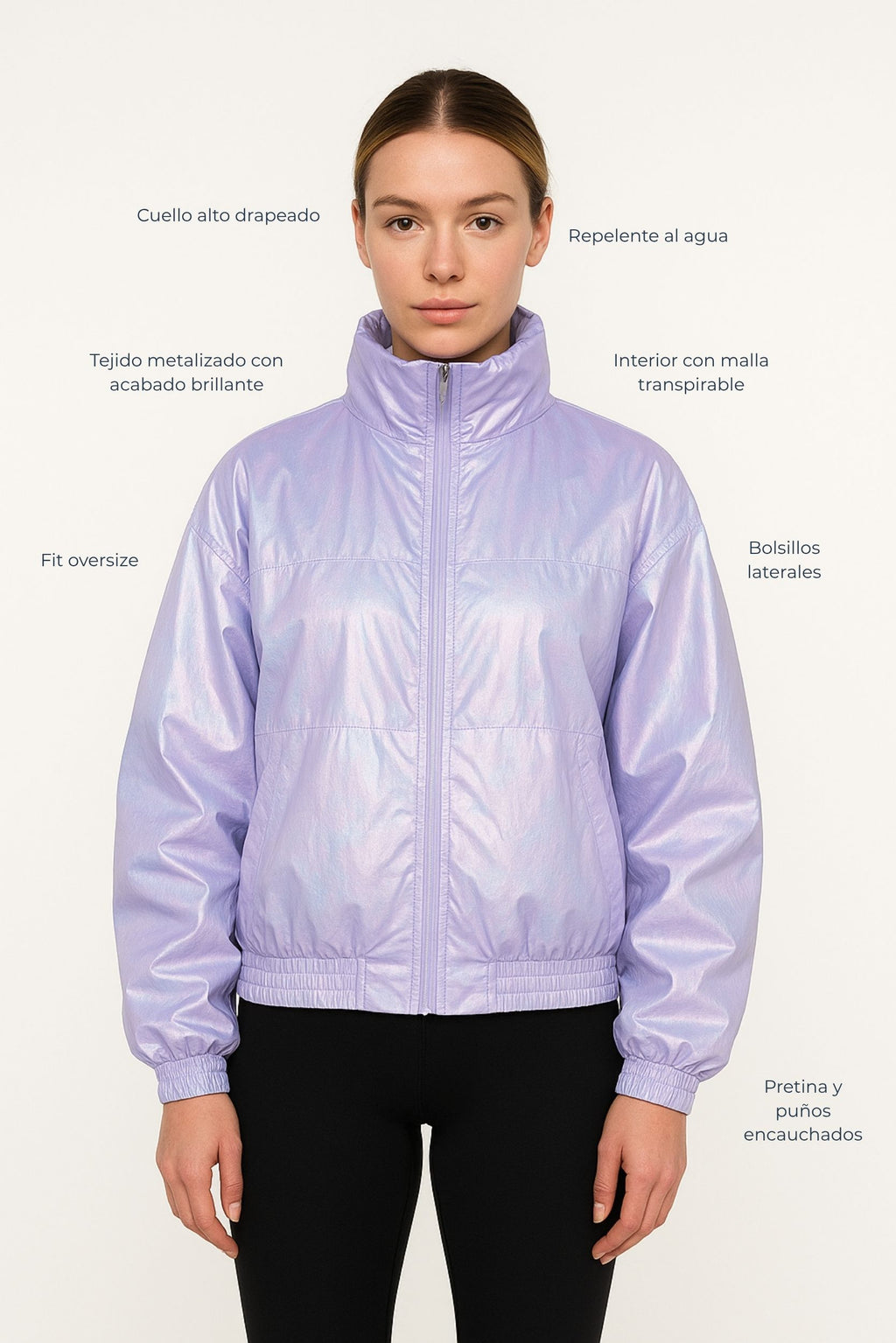 Chaqueta Sammy Lila tornasol