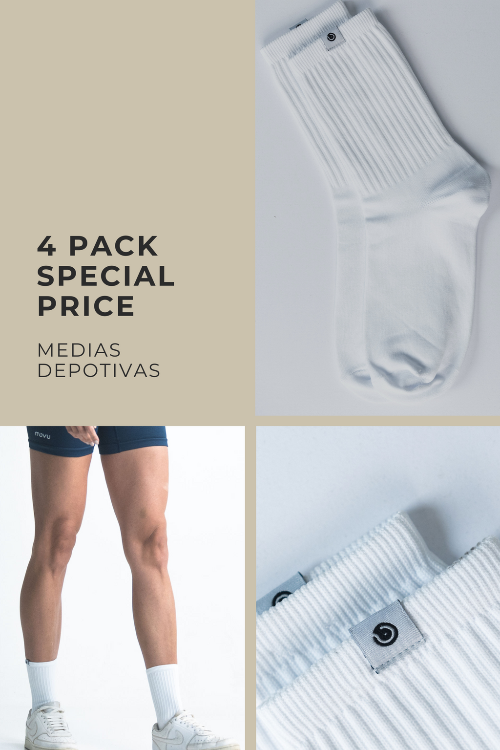 4 Pack Medias deportivas