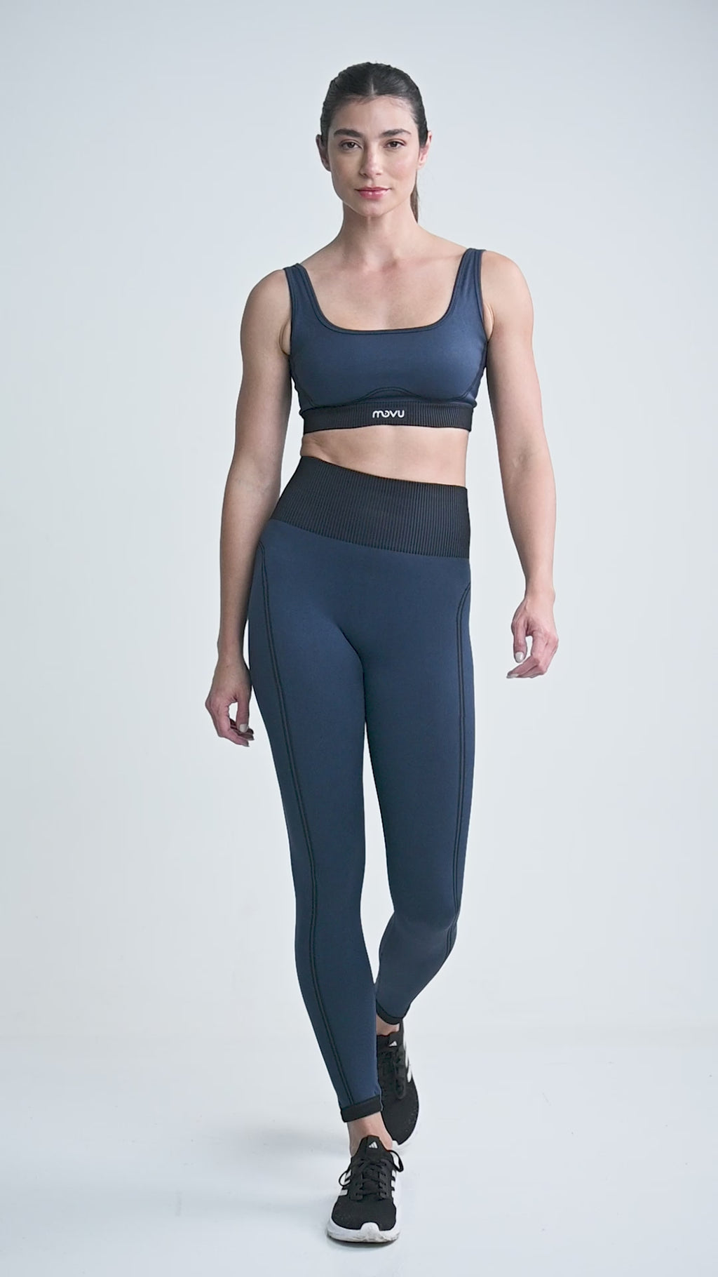 Top Essenza Seamless Azul-Negro