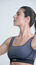 Top Essenza Seamless Gris-Negro