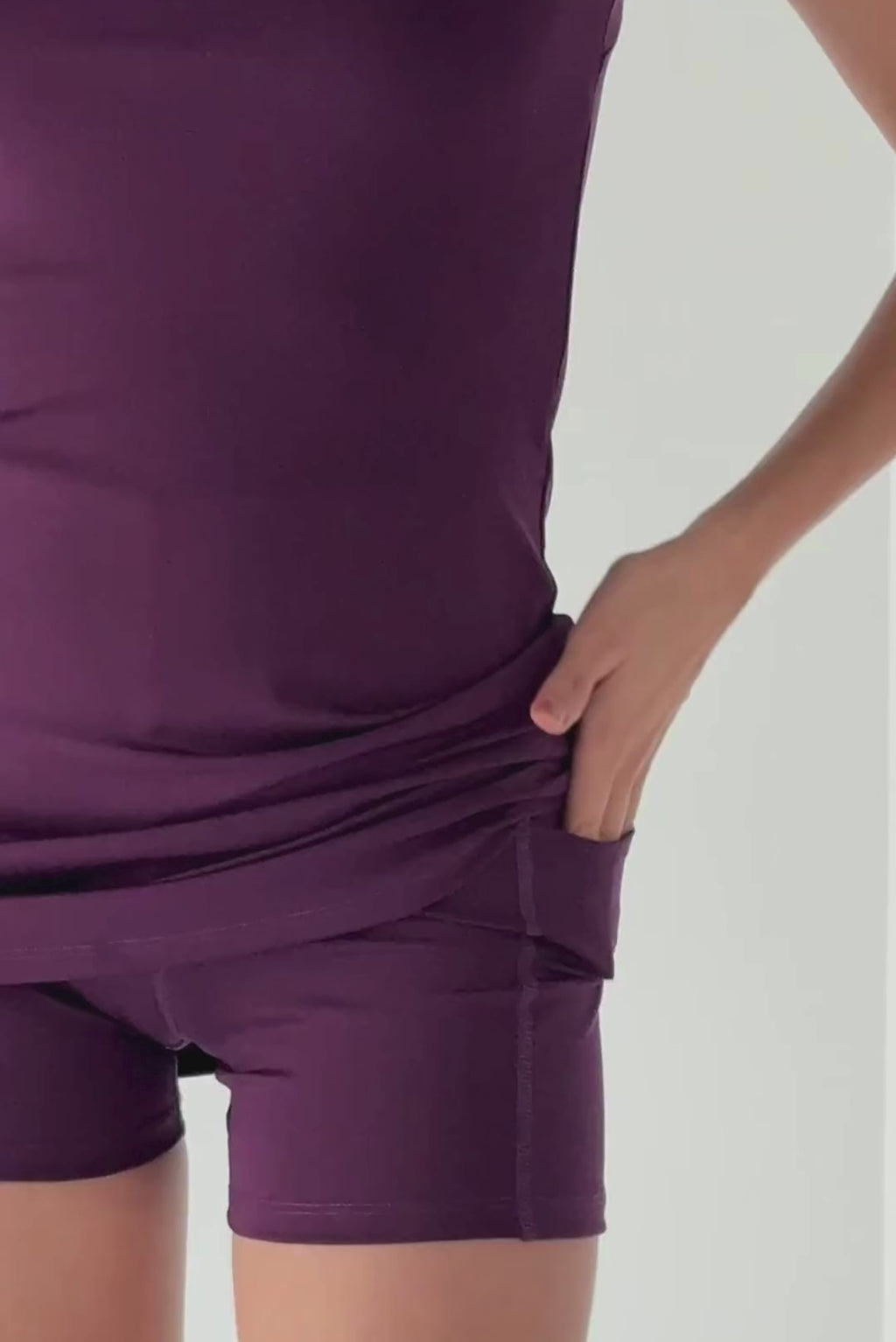 Fashion Brew Dress Berenjena
