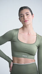 Top Sirelle Seamless Verde Militar