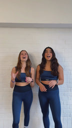 Chaqueta troya metalizada Azul Tornasol