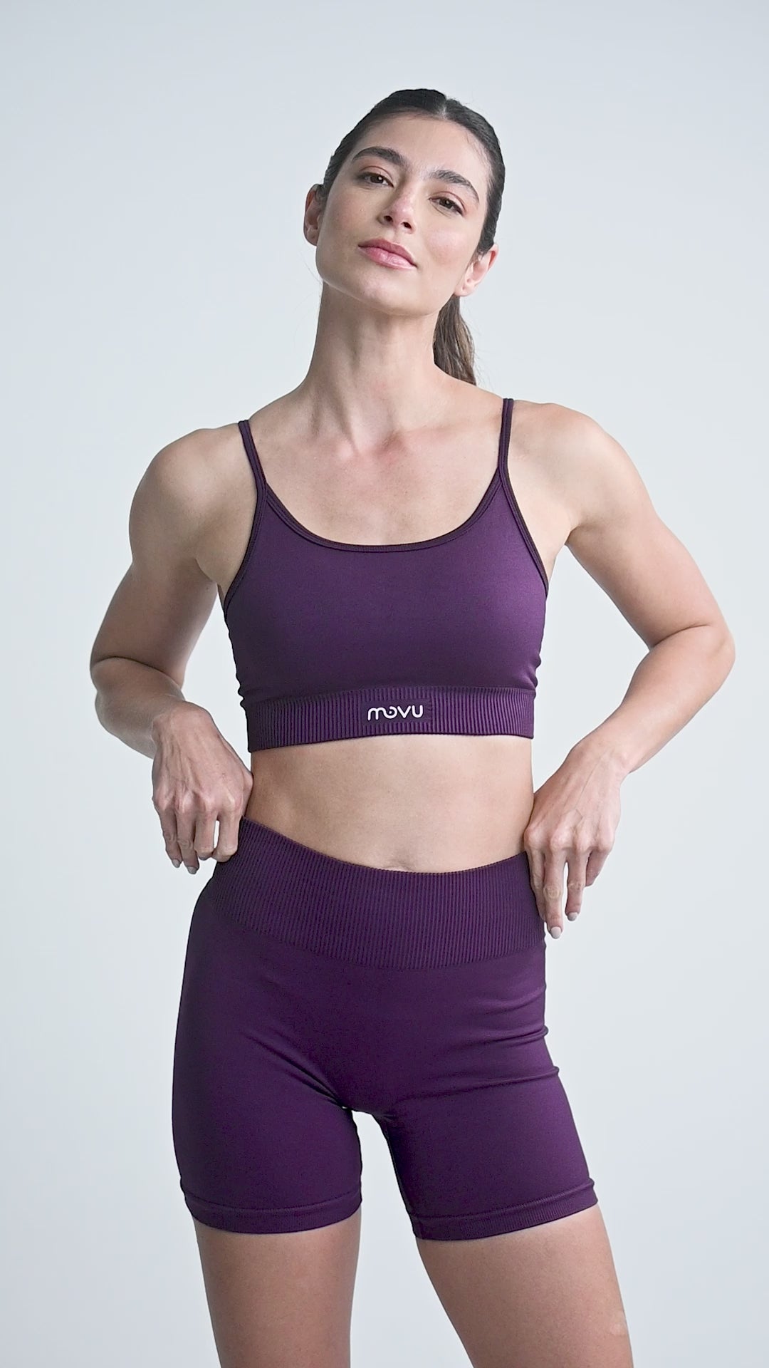Top Crose Seamless Morado