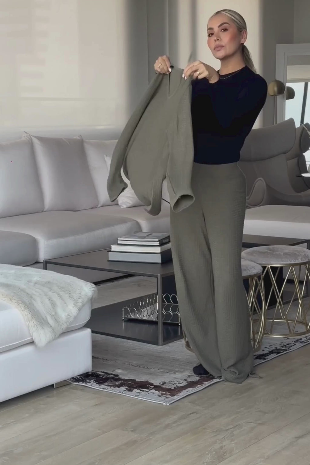 Pantalon basico bomull