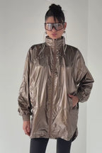 PREVENTA Chaqueta troya metalizada Champaña