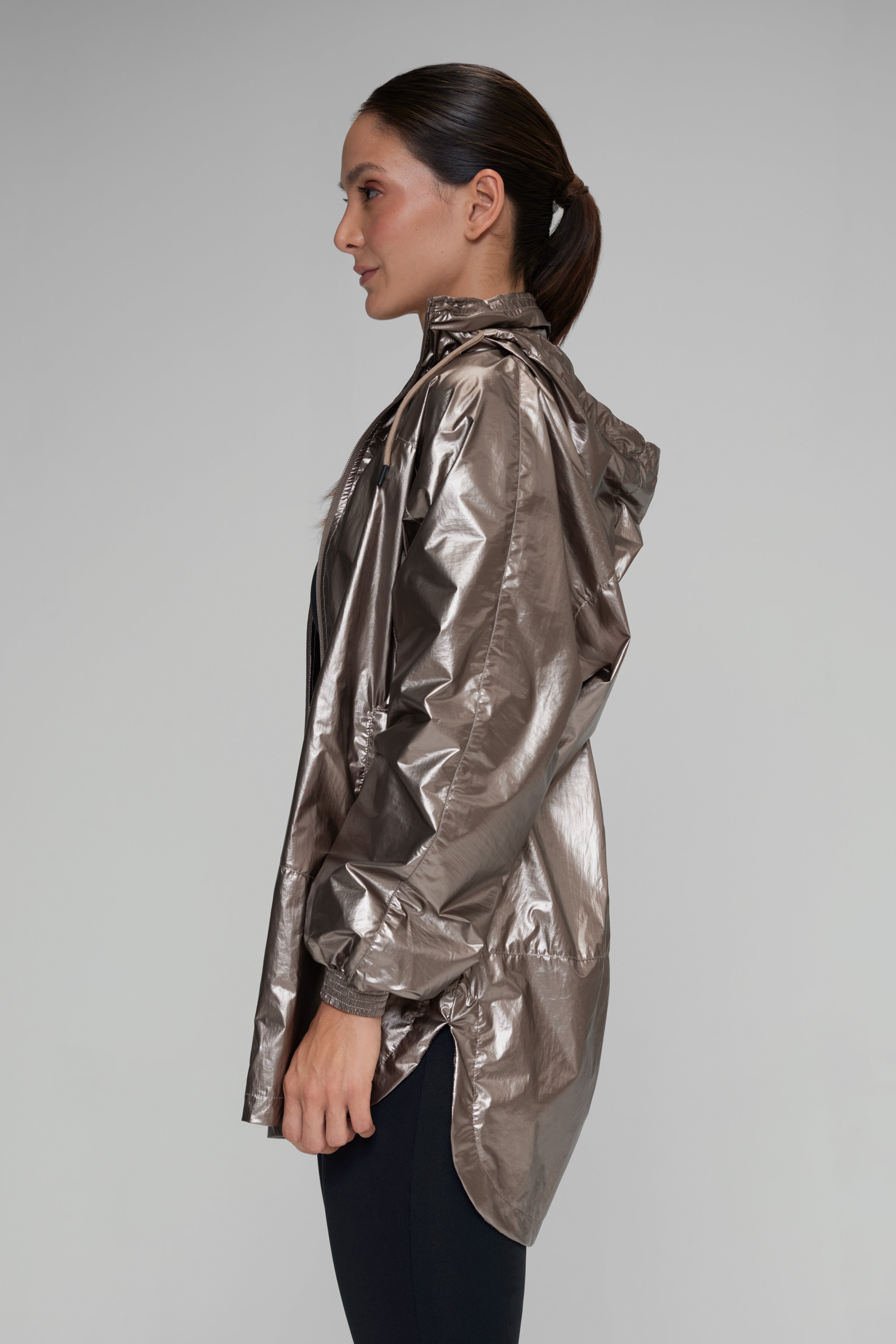 PREVENTA Chaqueta troya metalizada Champaña