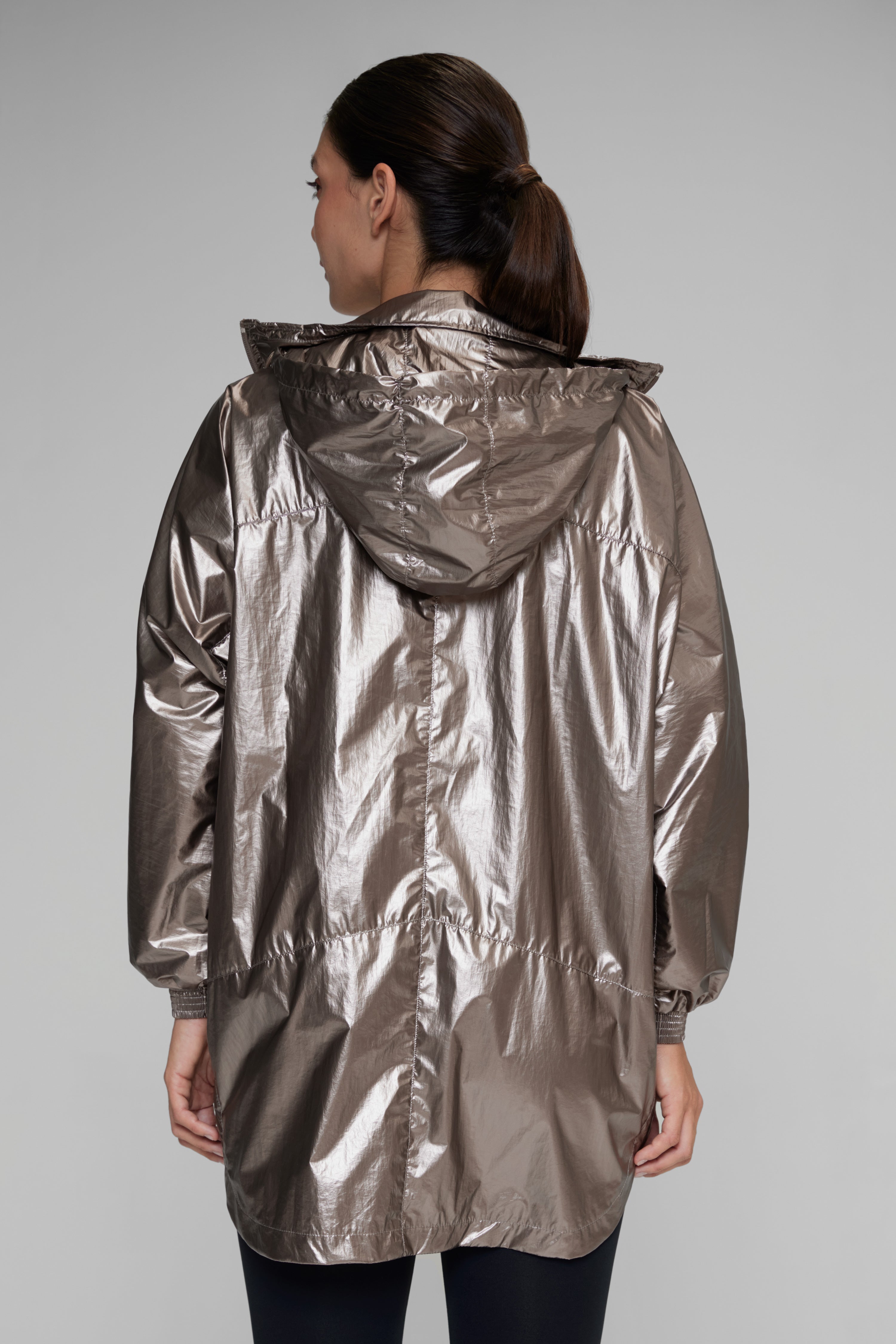 PREVENTA Chaqueta troya metalizada Champaña