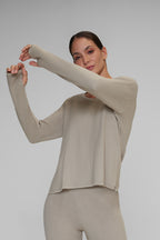 Saco basico bomull Beige