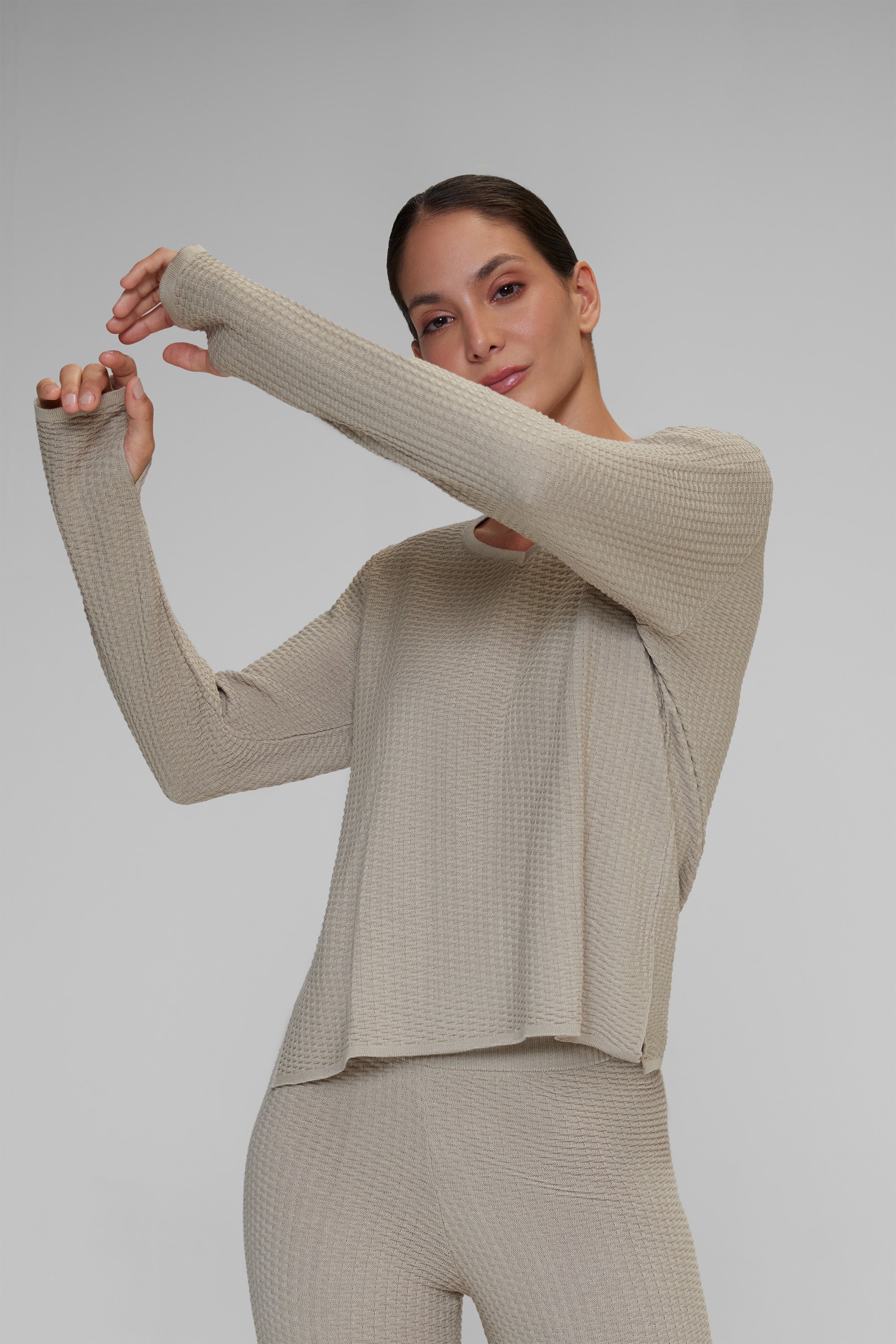 Saco basico bomull Beige